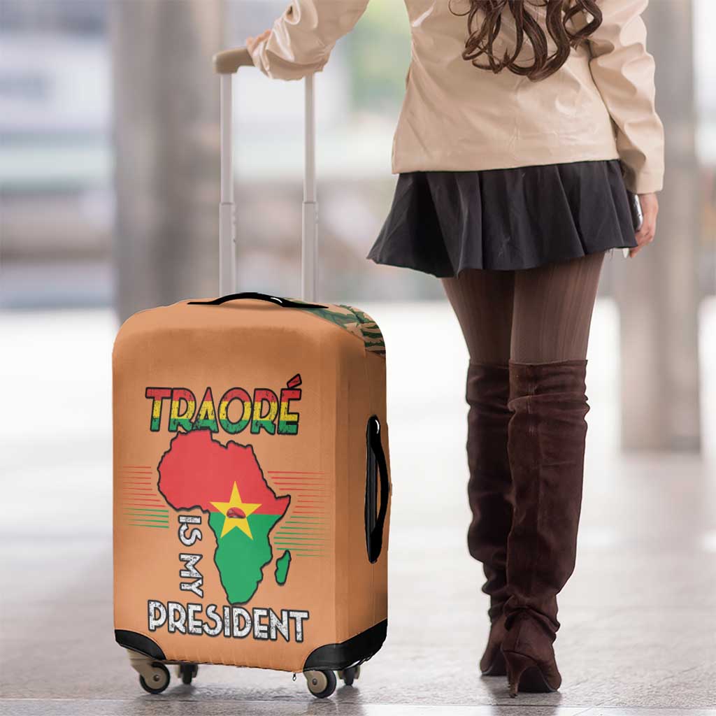 Africa in Solidarity with Traore Luggage Cover Africa For Africans LT15