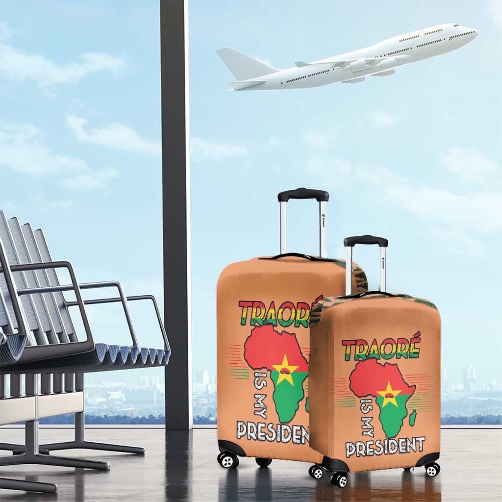 Africa in Solidarity with Traore Luggage Cover Africa For Africans LT15