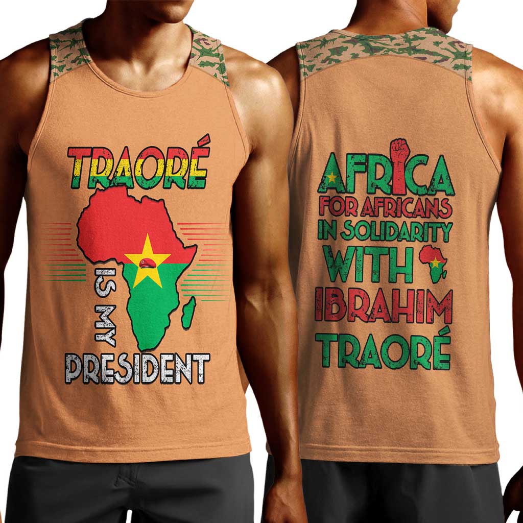 Traore Is My President Men Tank Top Africa For Africans LT15