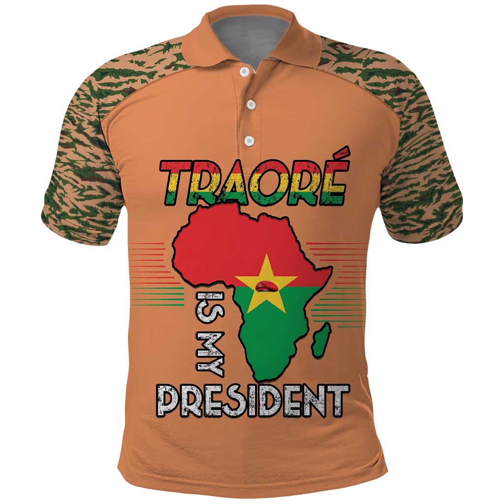 Africa in Solidarity with Traore Polo Shirt Africa For Africans LT15