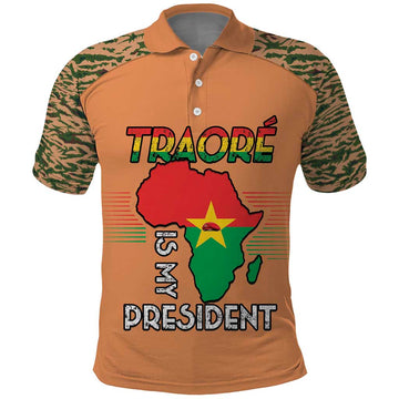 Africa in Solidarity with Traore Polo Shirt Africa For Africans LT15