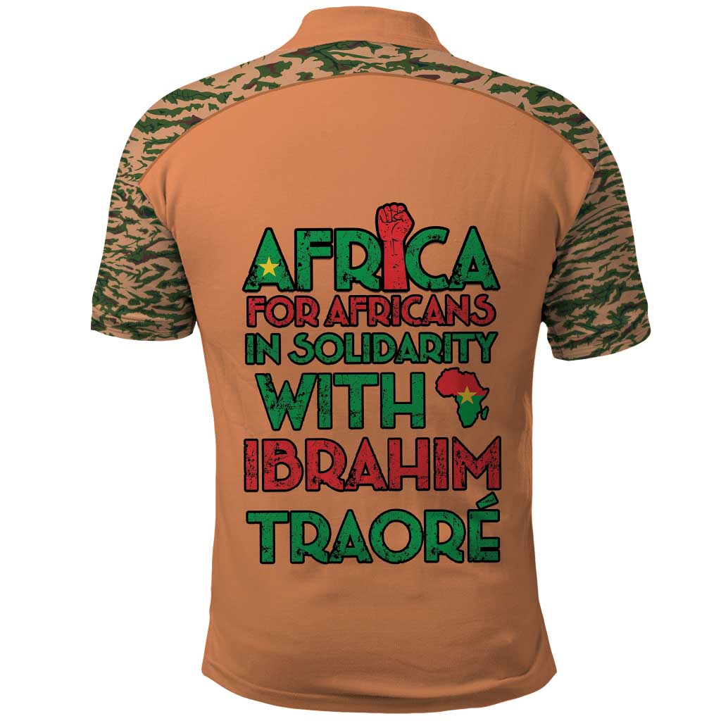 Africa in Solidarity with Traore Polo Shirt Africa For Africans LT15