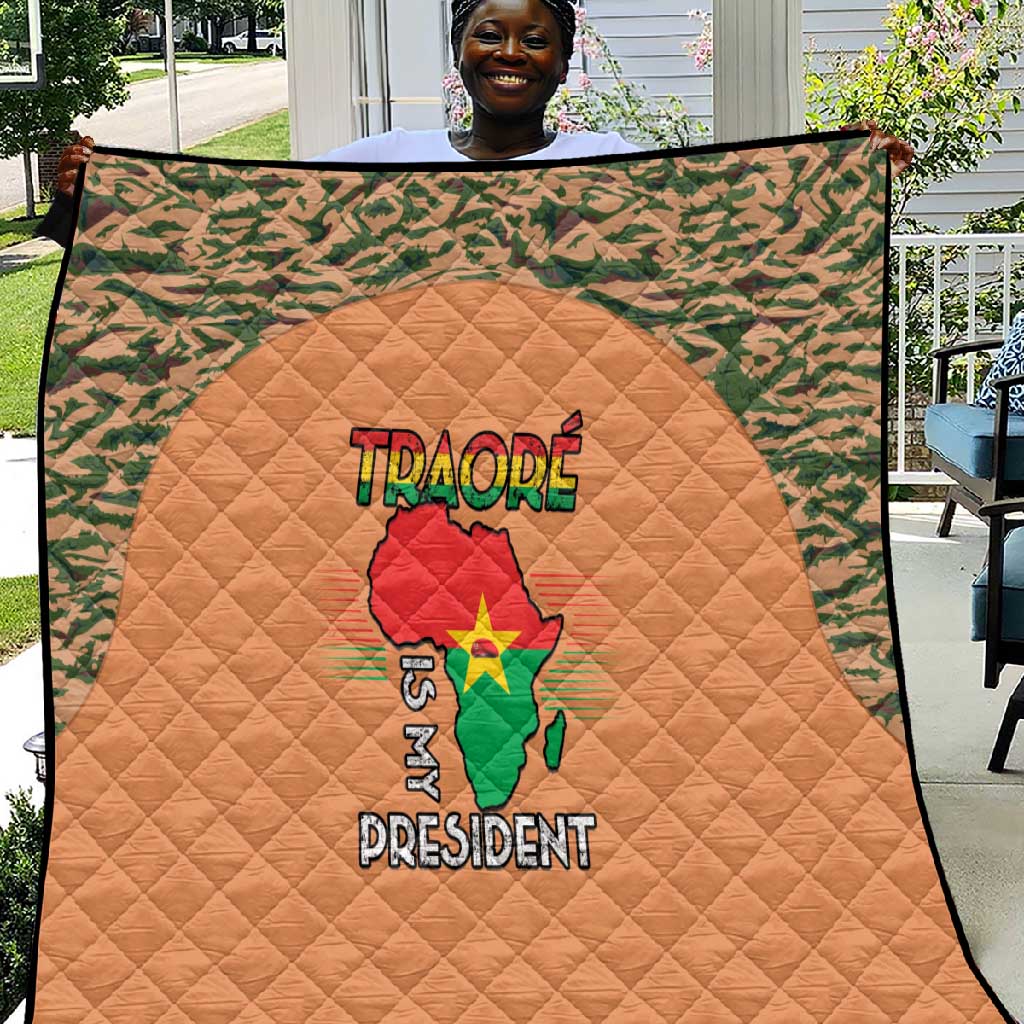 Traore Is My President Quilt Africa For Africans LT15