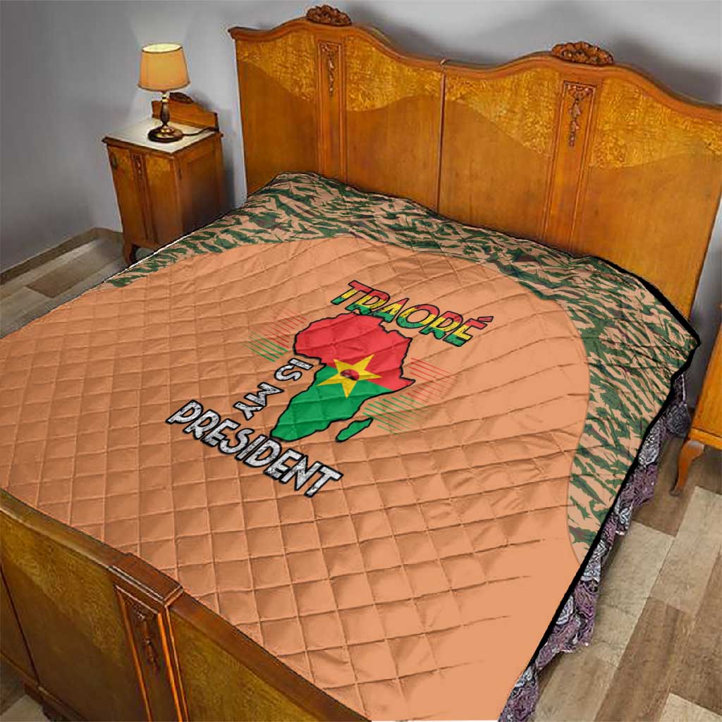 Traore Is My President Quilt Africa For Africans LT15