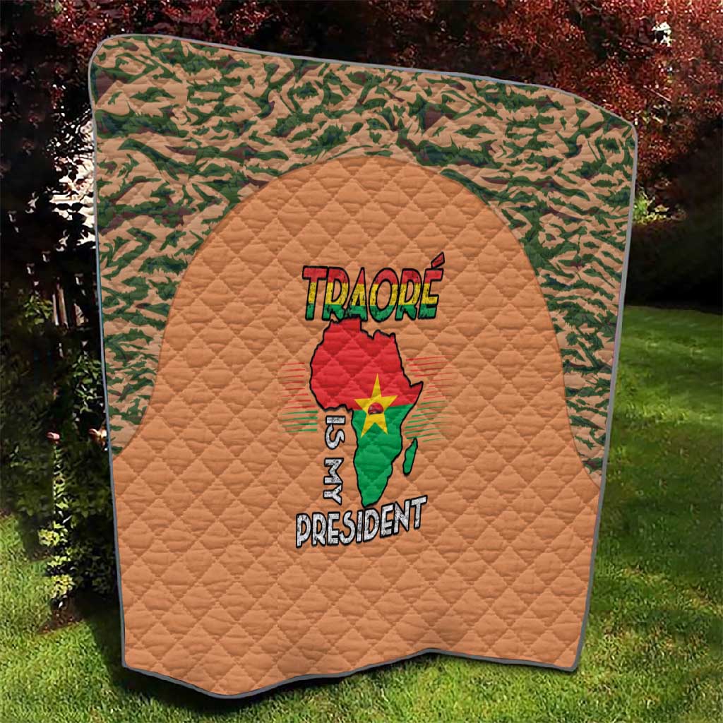 Traore Is My President Quilt Africa For Africans LT15