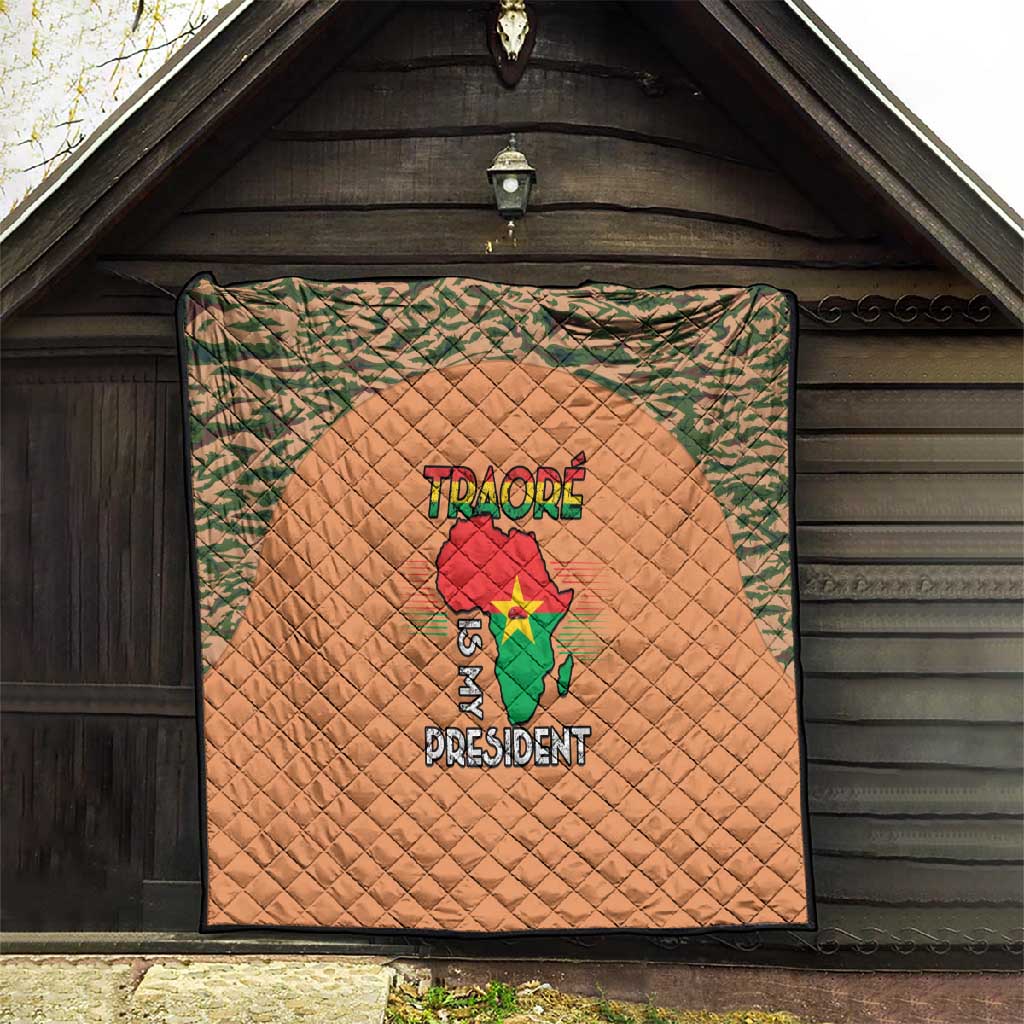 Traore Is My President Quilt Africa For Africans LT15