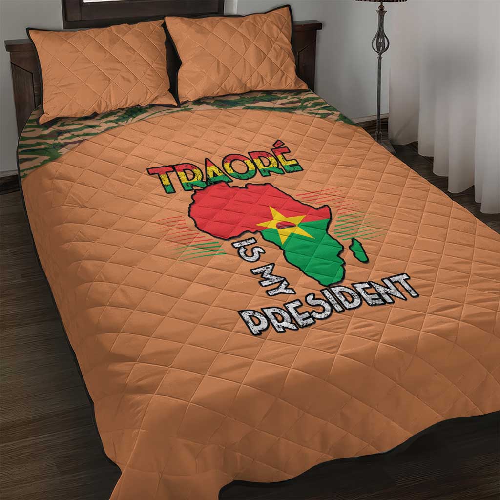 Traore Is My President Quilt Bed Set Africa For Africans LT15