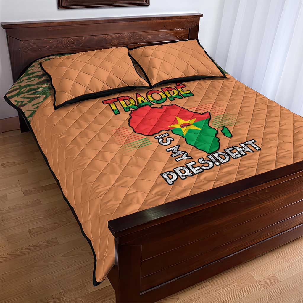 Traore Is My President Quilt Bed Set Africa For Africans LT15