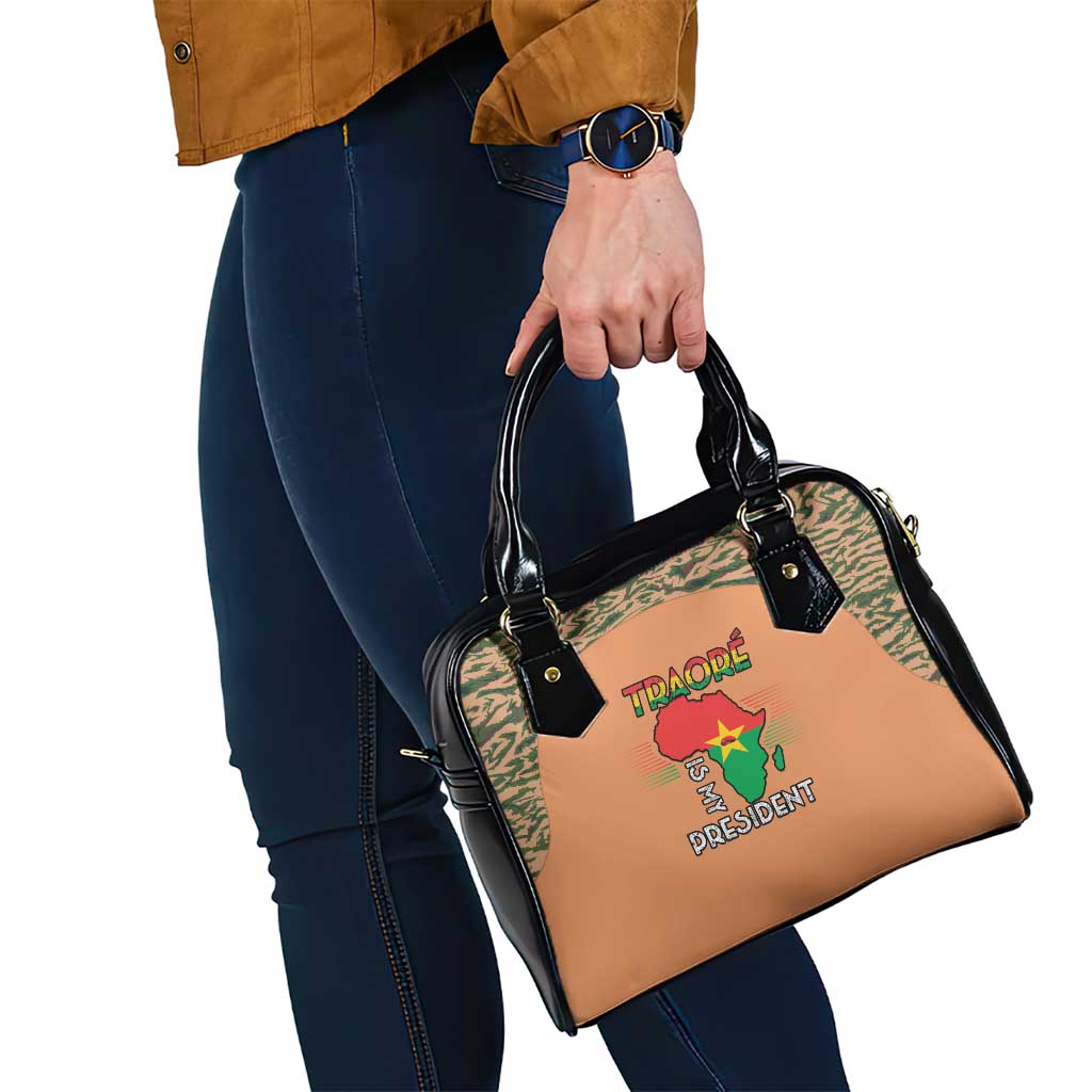 Africa in Solidarity with Traore Shoulder Handbag Africa For Africans LT15