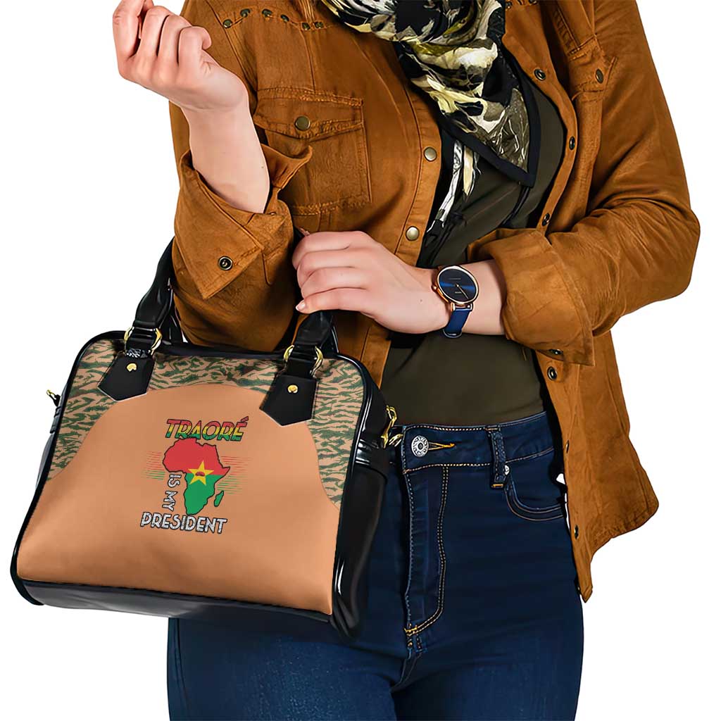 Africa in Solidarity with Traore Shoulder Handbag Africa For Africans LT15