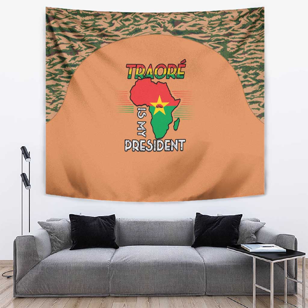 Traore Is My President Tapestry Africa For Africans LT15