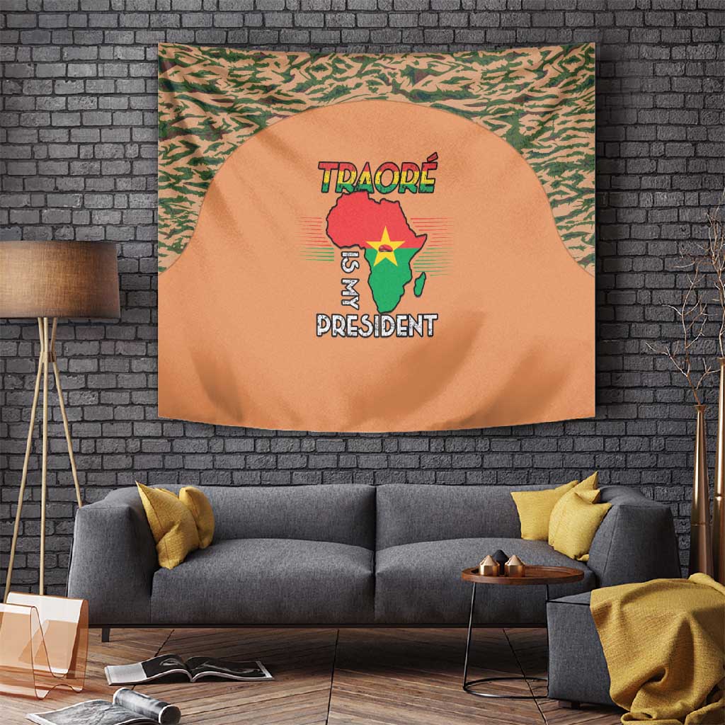 Traore Is My President Tapestry Africa For Africans LT15