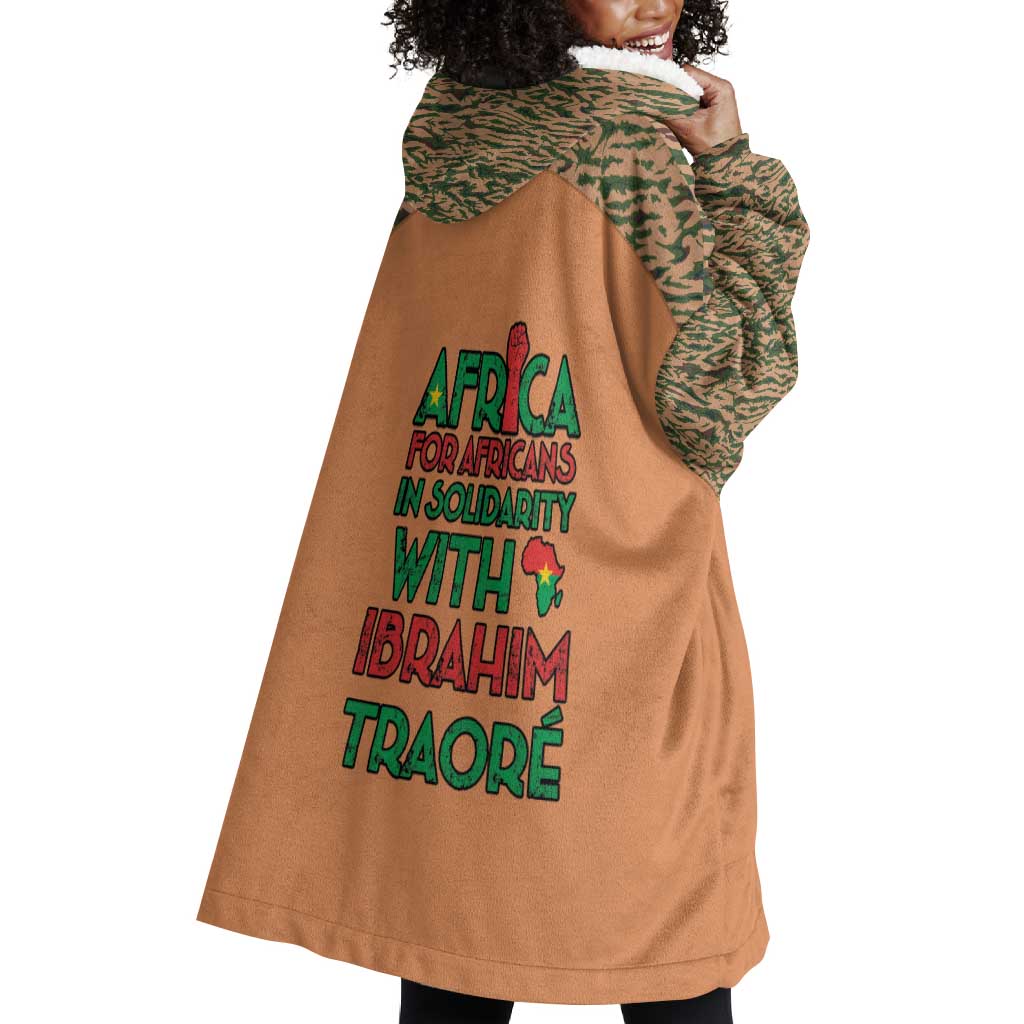 Traore Is My President Wearable Blanket Hoodie Africa For Africans LT15