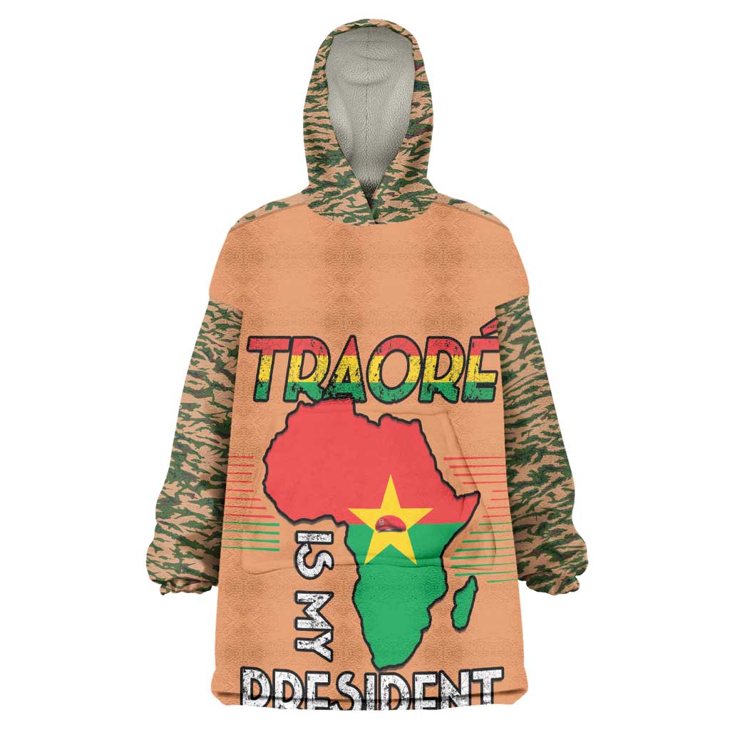 Traore Is My President Wearable Blanket Hoodie Africa For Africans LT15