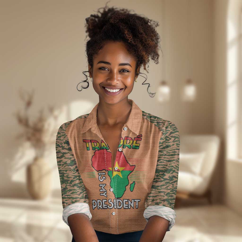 Traore Is My President Women Casual Shirt Africa For Africans LT15