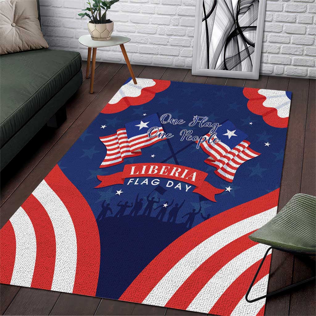 Liberia Flag Day Area Rug One Flag One People LT15