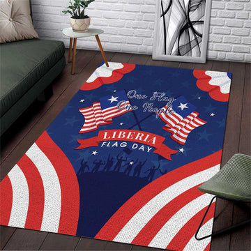 Liberia Flag Day Area Rug One Flag One People LT15