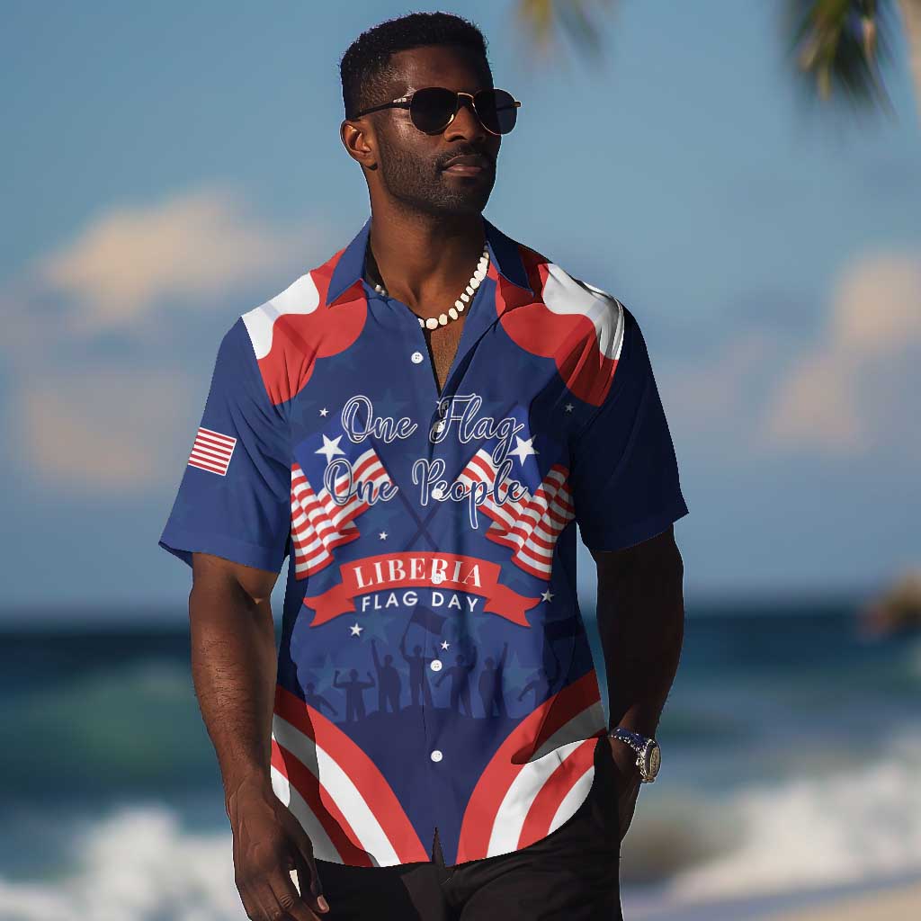 Personalized Liberia Flag Day Hawaiian Shirt One Flag One People LT15