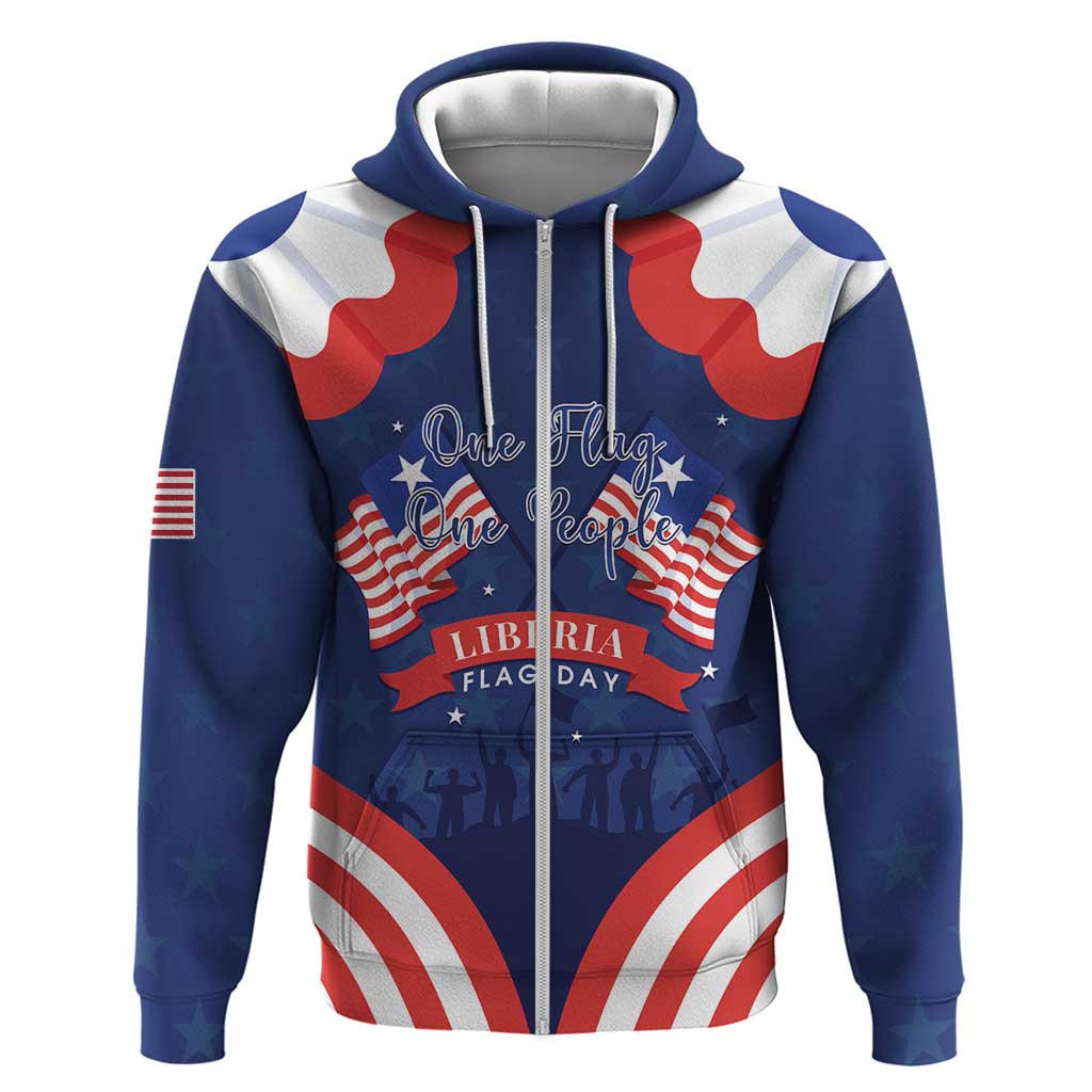 Personalized Happy Liberia Flag Day Hoodie One Flag One People LT15