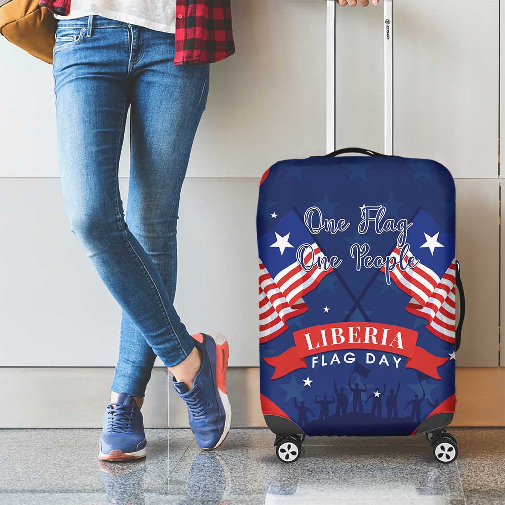 Happy Liberia Flag Day Luggage Cover One Flag One People LT15