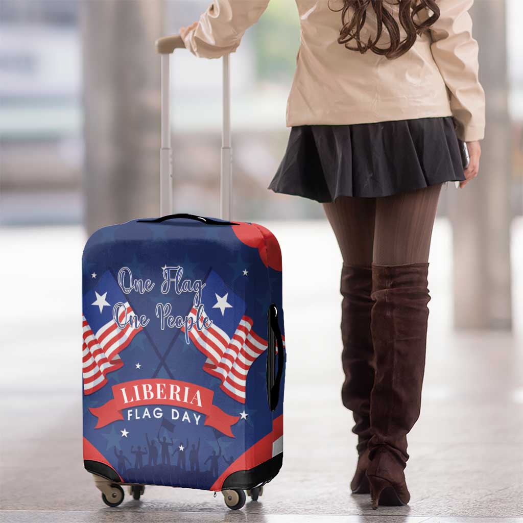 Happy Liberia Flag Day Luggage Cover One Flag One People LT15
