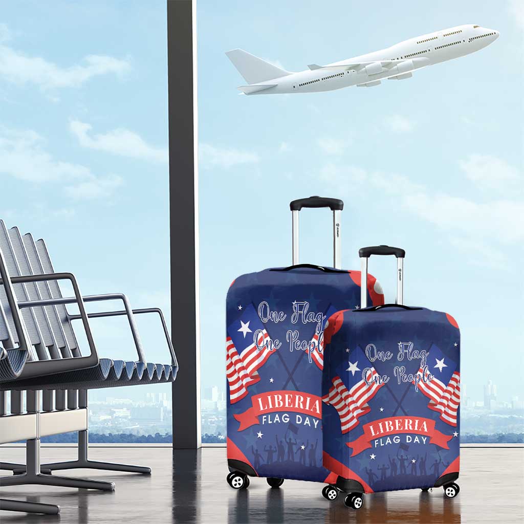 Happy Liberia Flag Day Luggage Cover One Flag One People LT15