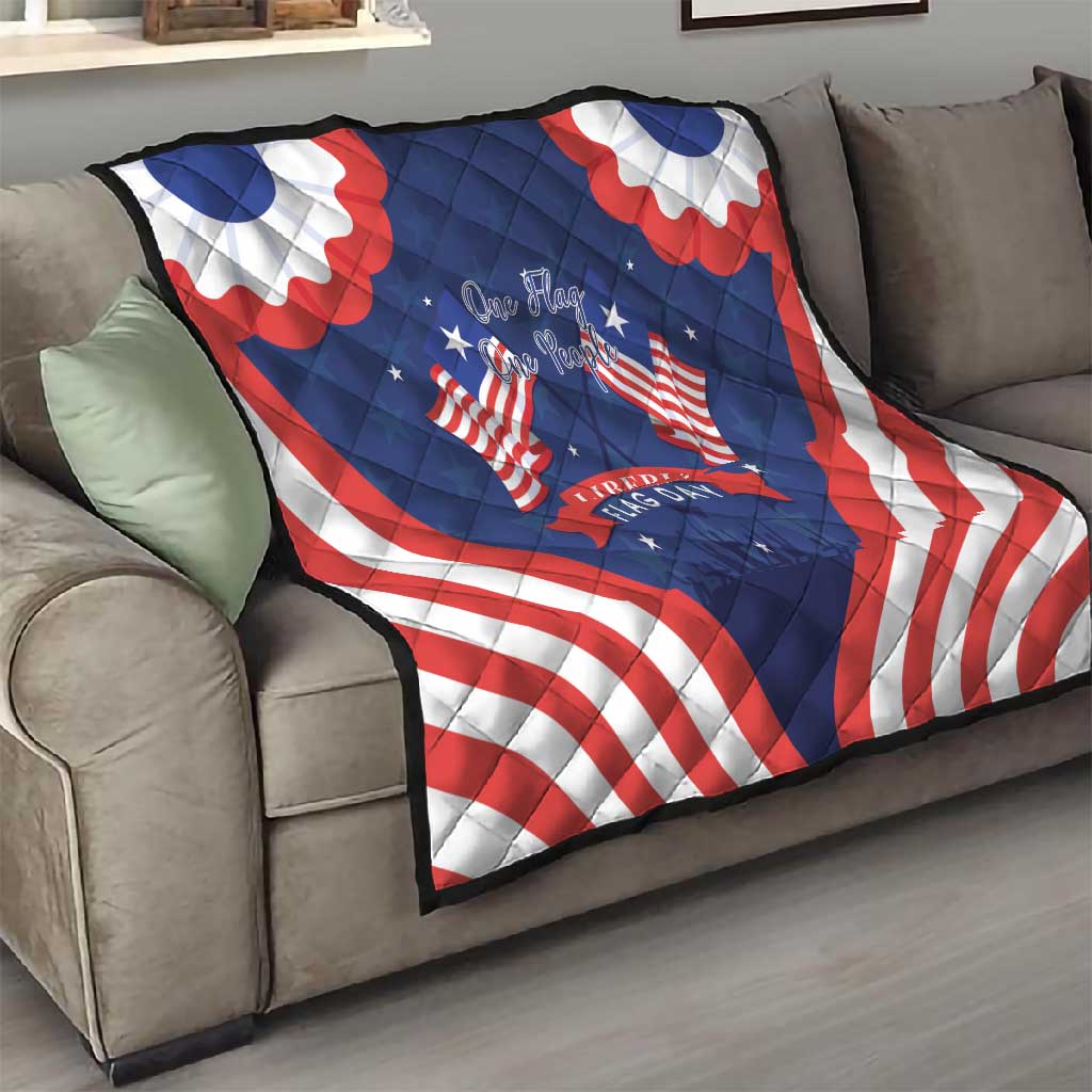 Liberia Flag Day Quilt One Flag One People LT15