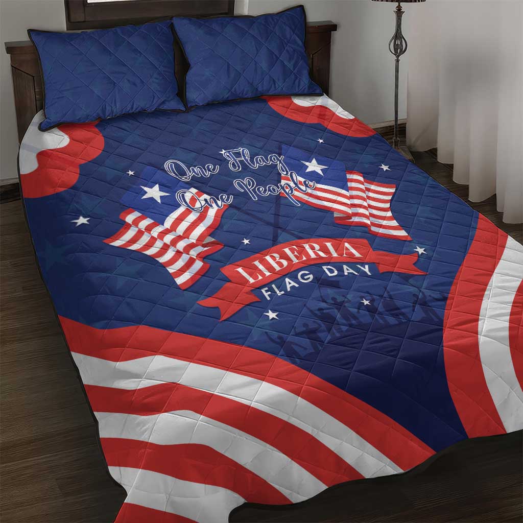 Liberia Flag Day Quilt Bed Set One Flag One People LT15