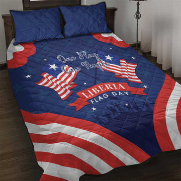 Liberia Flag Day Quilt Bed Set One Flag One People LT15