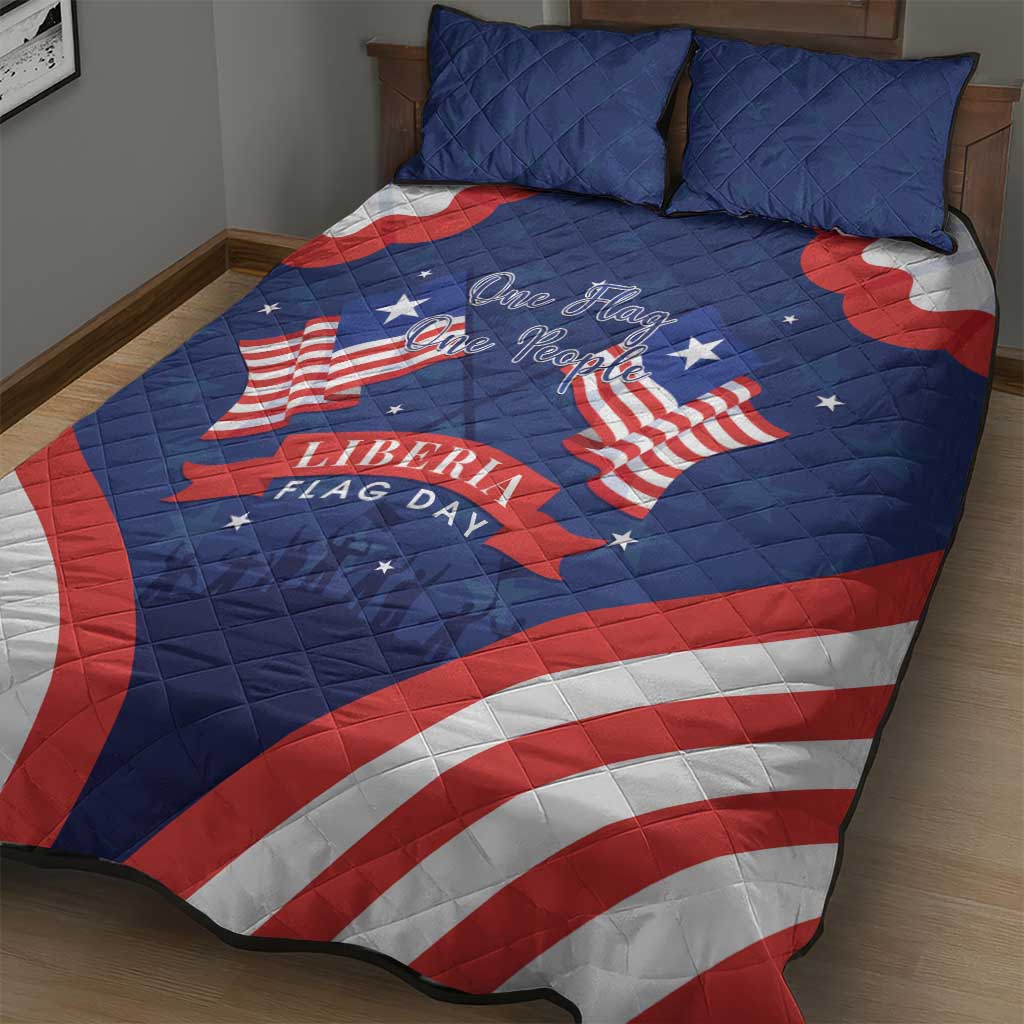 Liberia Flag Day Quilt Bed Set One Flag One People LT15
