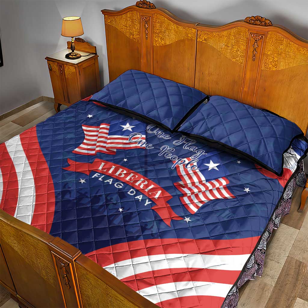 Liberia Flag Day Quilt Bed Set One Flag One People LT15