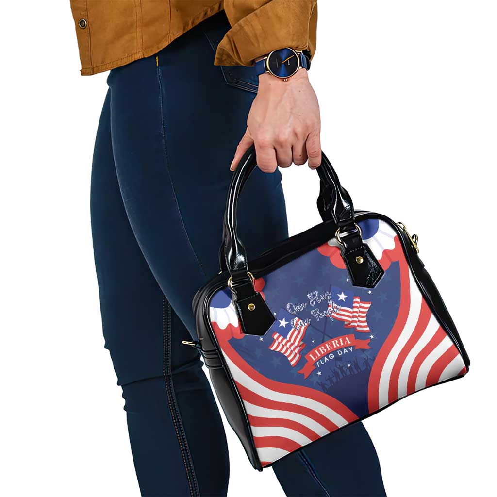 Happy Liberia Flag Day Shoulder Handbag One Flag One People LT15