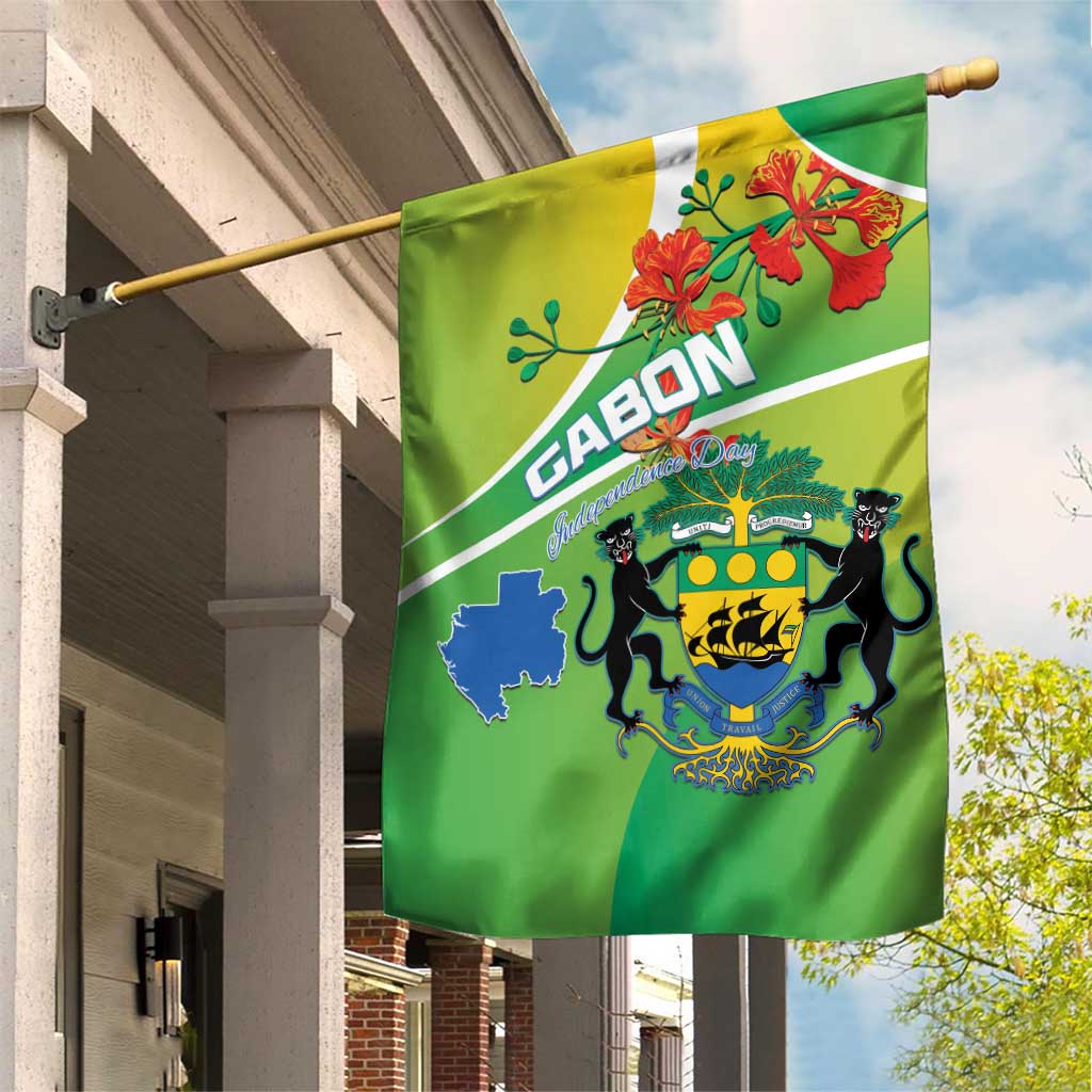 Gabon Independence Day Garden Flag Gradient Style LT15