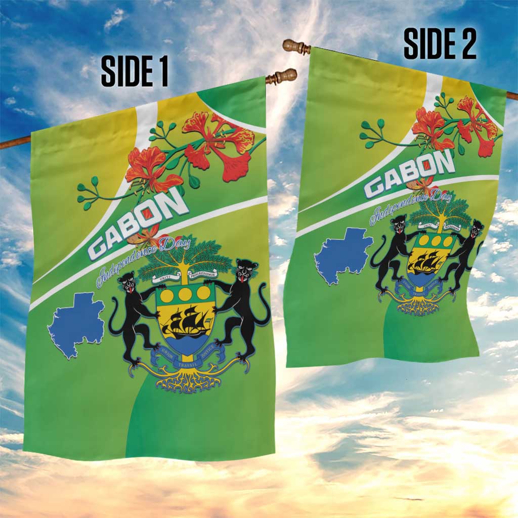 Gabon Independence Day Garden Flag Gradient Style LT15