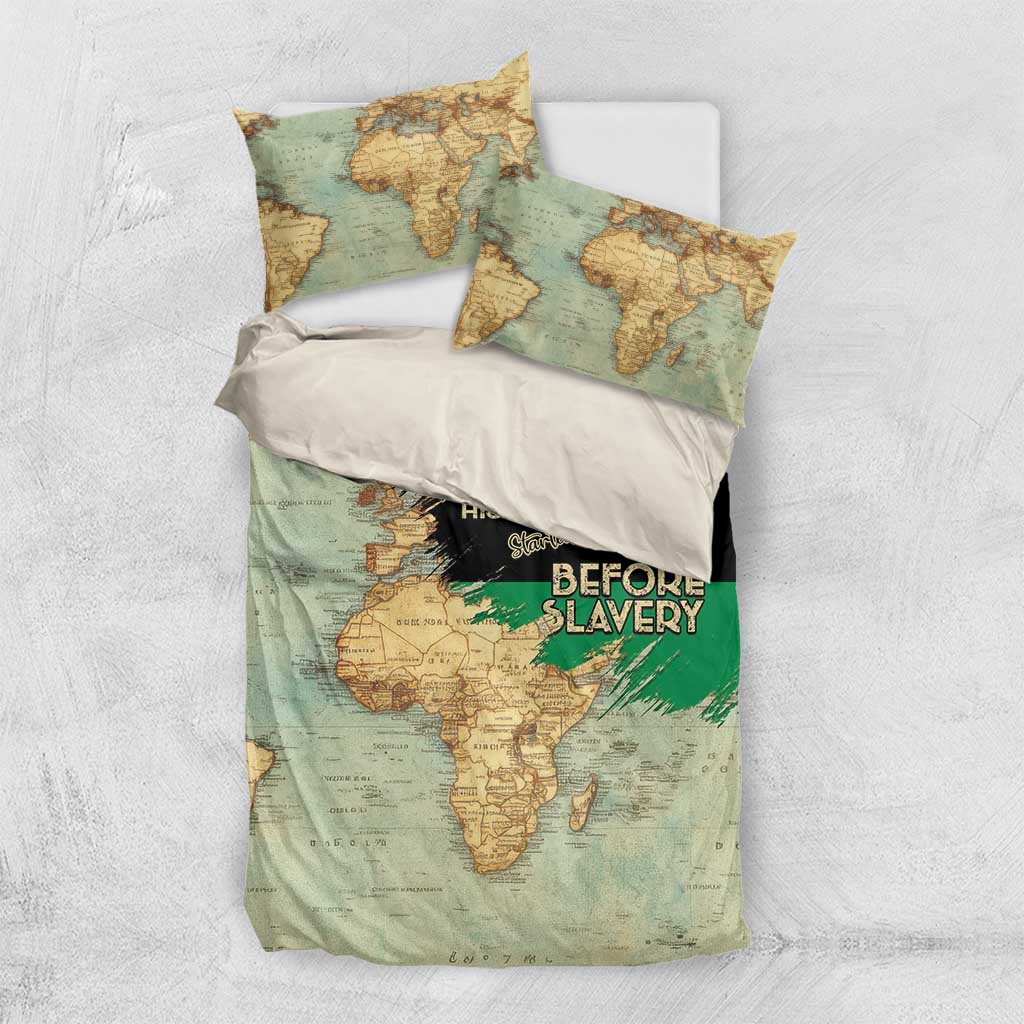Pan-African Flag Day Bedding Set African Map - Vintage Style LT15