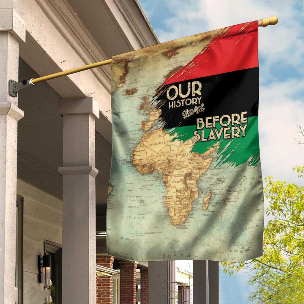 Pan-African Flag Day Garden Flag African Map - Vintage Style LT15