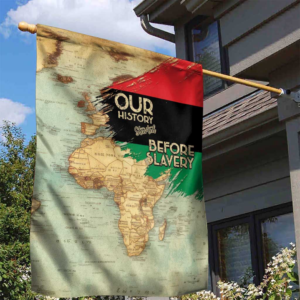 Pan-African Flag Day Garden Flag African Map - Vintage Style LT15