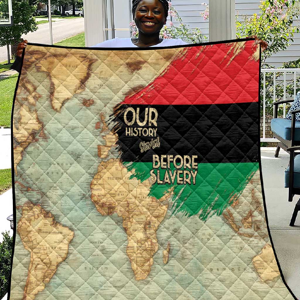 Pan-African Flag Day Quilt African Map - Vintage Style LT15