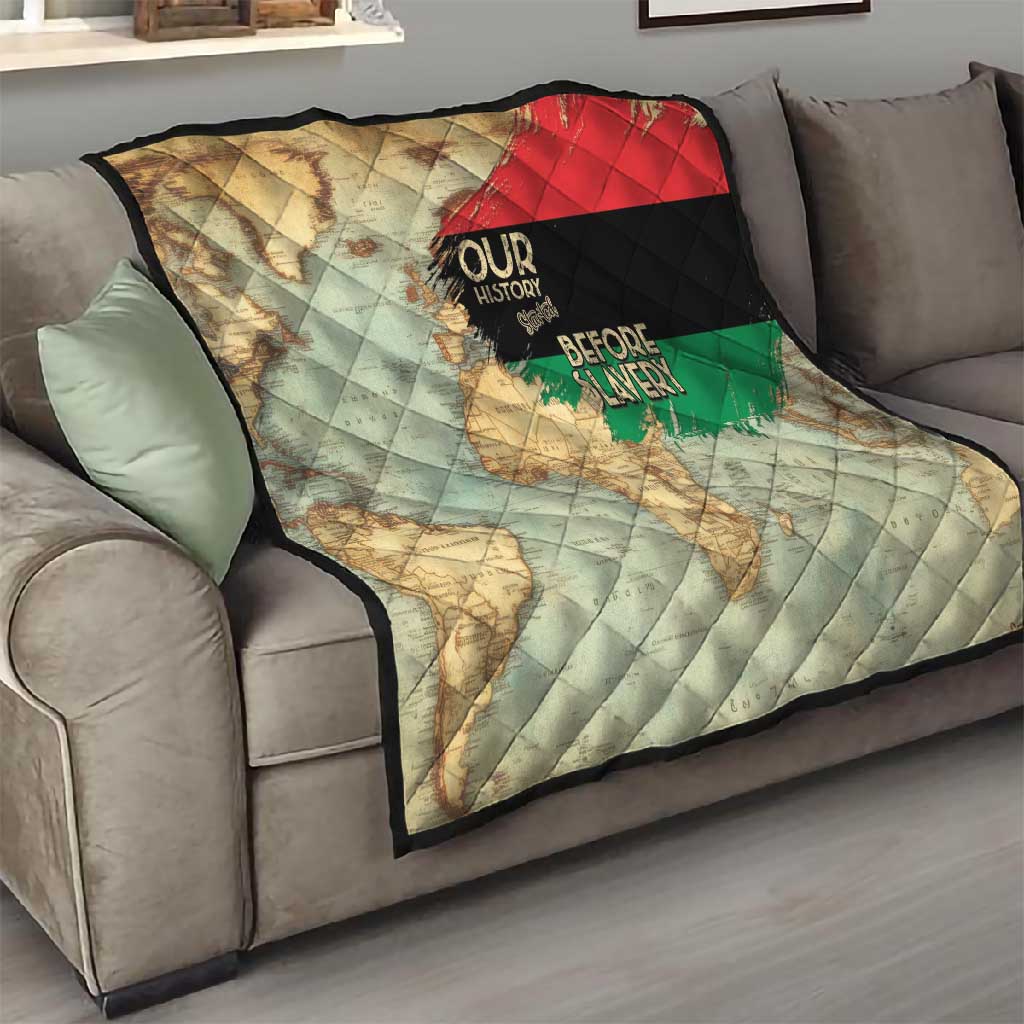 Pan-African Flag Day Quilt African Map - Vintage Style LT15