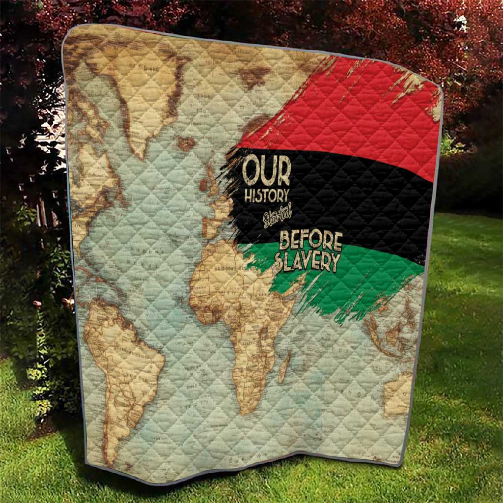 Pan-African Flag Day Quilt African Map - Vintage Style LT15