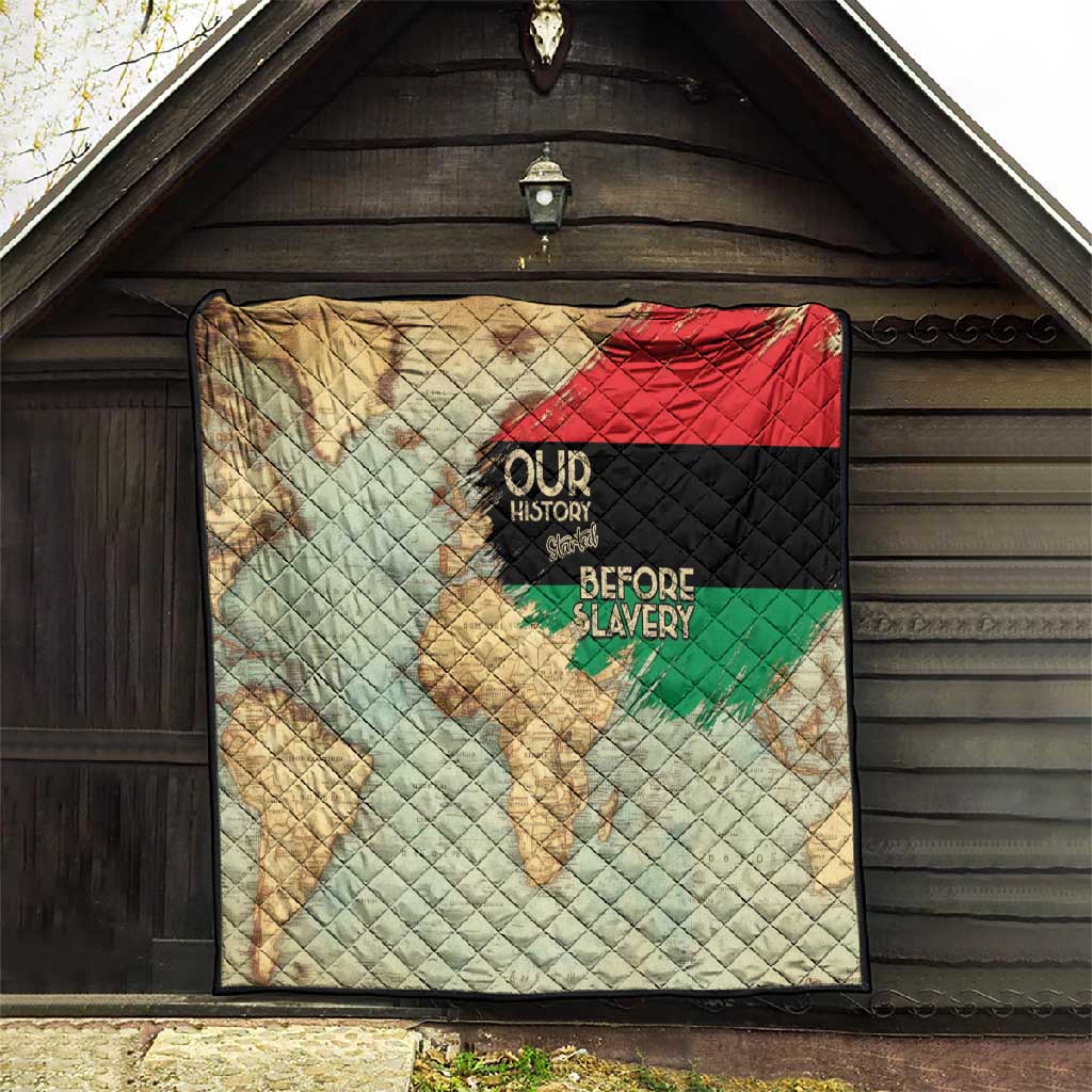 Pan-African Flag Day Quilt African Map - Vintage Style LT15
