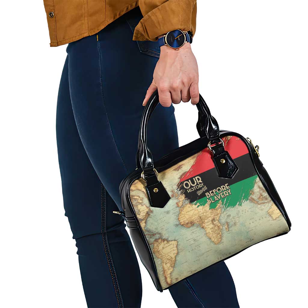Pan African Flag Day Shoulder Handbag Our History Started Before Slavery LT15