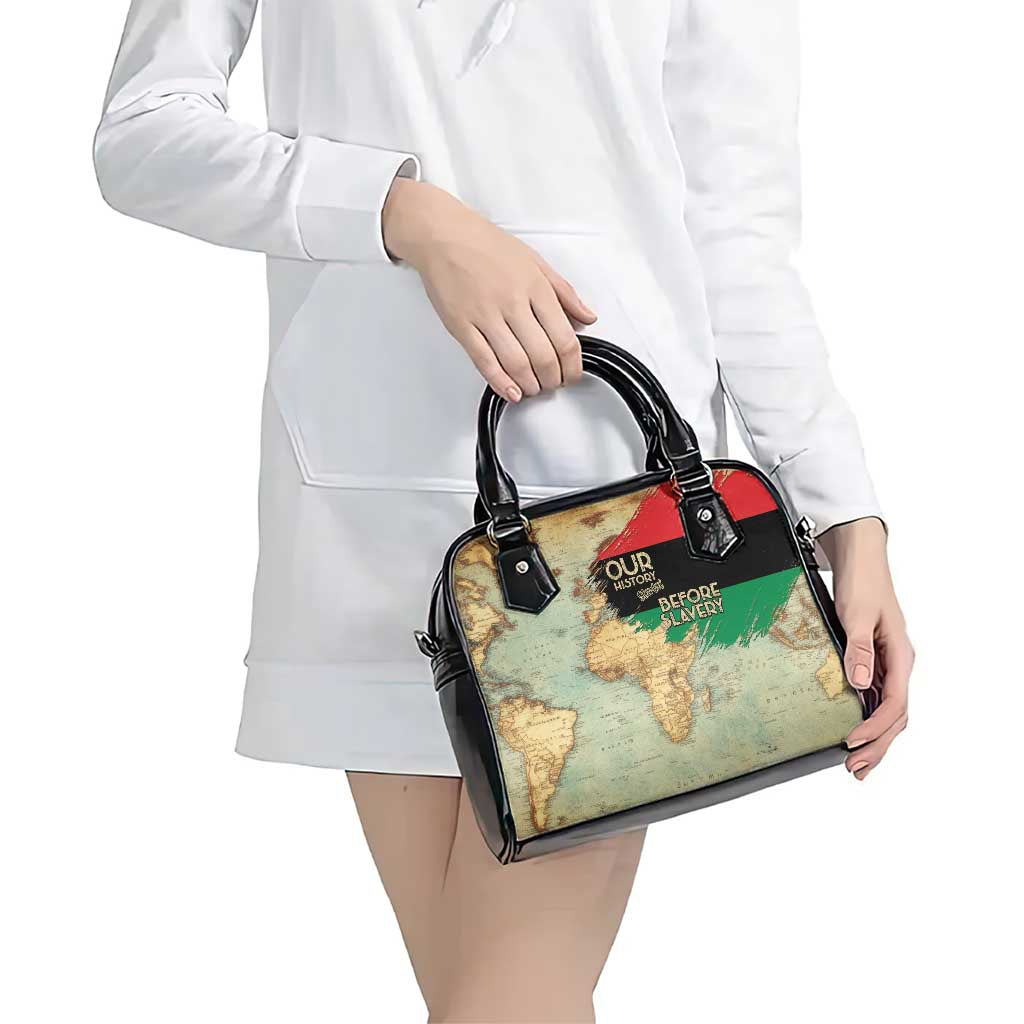 Pan African Flag Day Shoulder Handbag Our History Started Before Slavery LT15