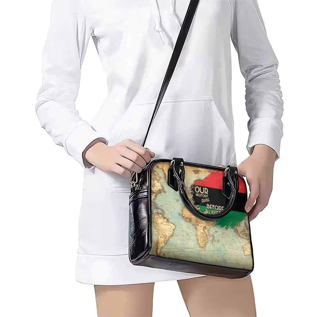 Pan African Flag Day Shoulder Handbag Our History Started Before Slavery LT15