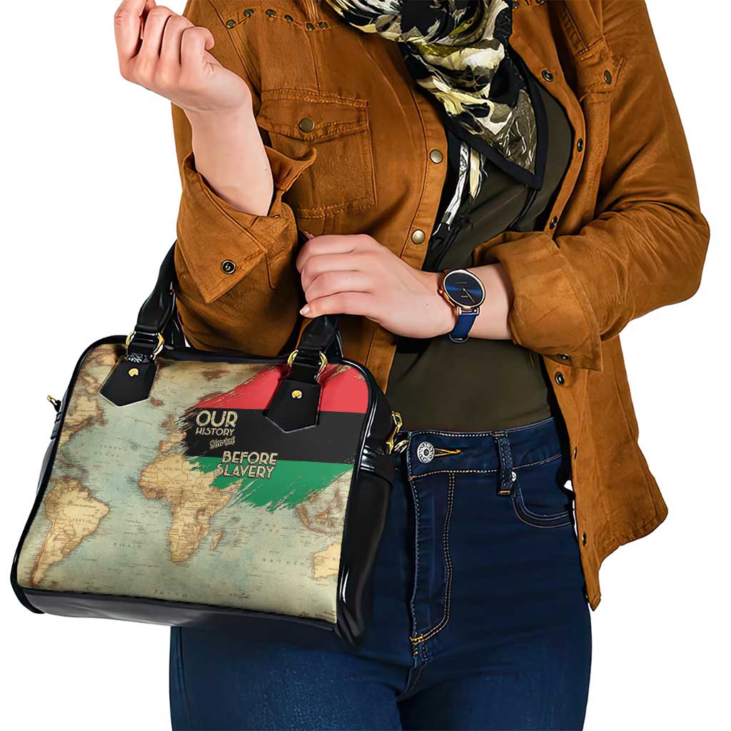 Pan African Flag Day Shoulder Handbag Our History Started Before Slavery LT15