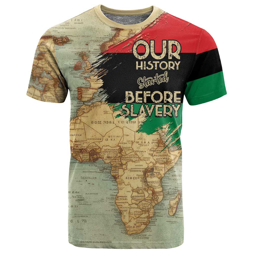 Pan-African Flag Day T shirt African Map - Vintage Style LT15