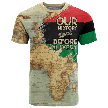 Pan-African Flag Day T shirt African Map - Vintage Style LT15
