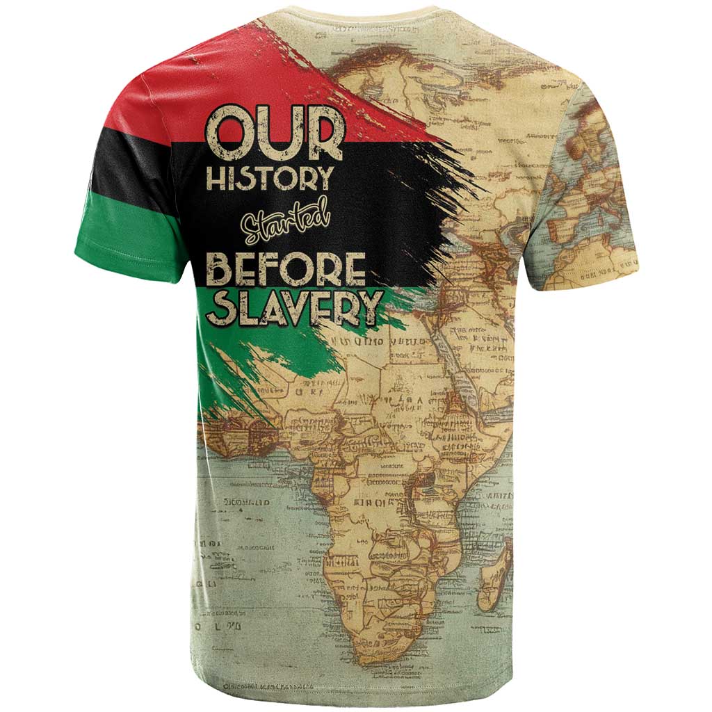 Pan-African Flag Day T shirt African Map - Vintage Style LT15