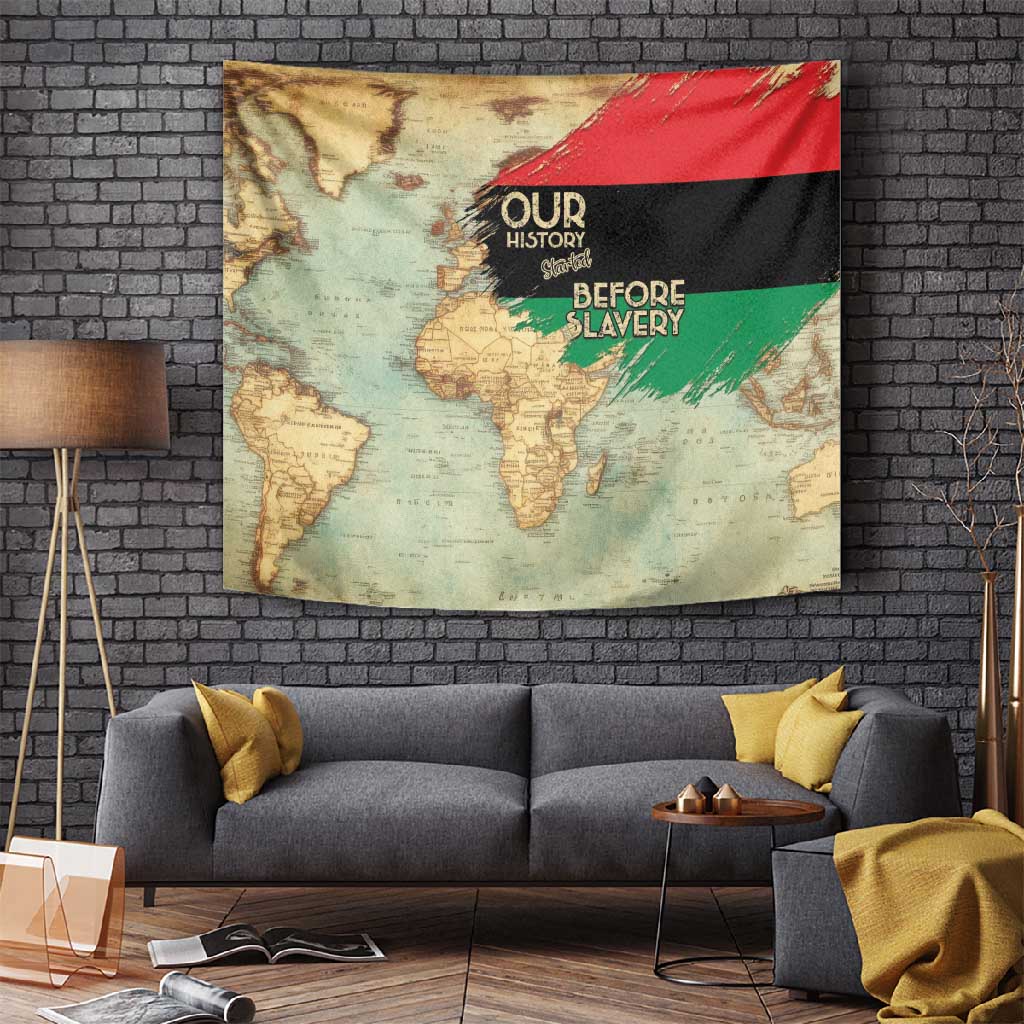 Pan-African Flag Day Tapestry African Map - Vintage Style LT15