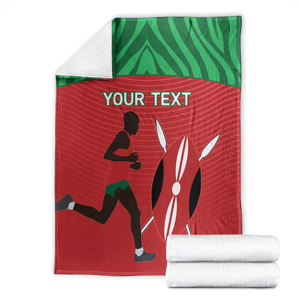 Custom Afro Athletics Kenya Blanket Kenyan Runner - Maasai Shield LT15